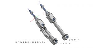 CKD筆形氣缸SCPD3-C 雙作用 帶橡膠氣緩沖